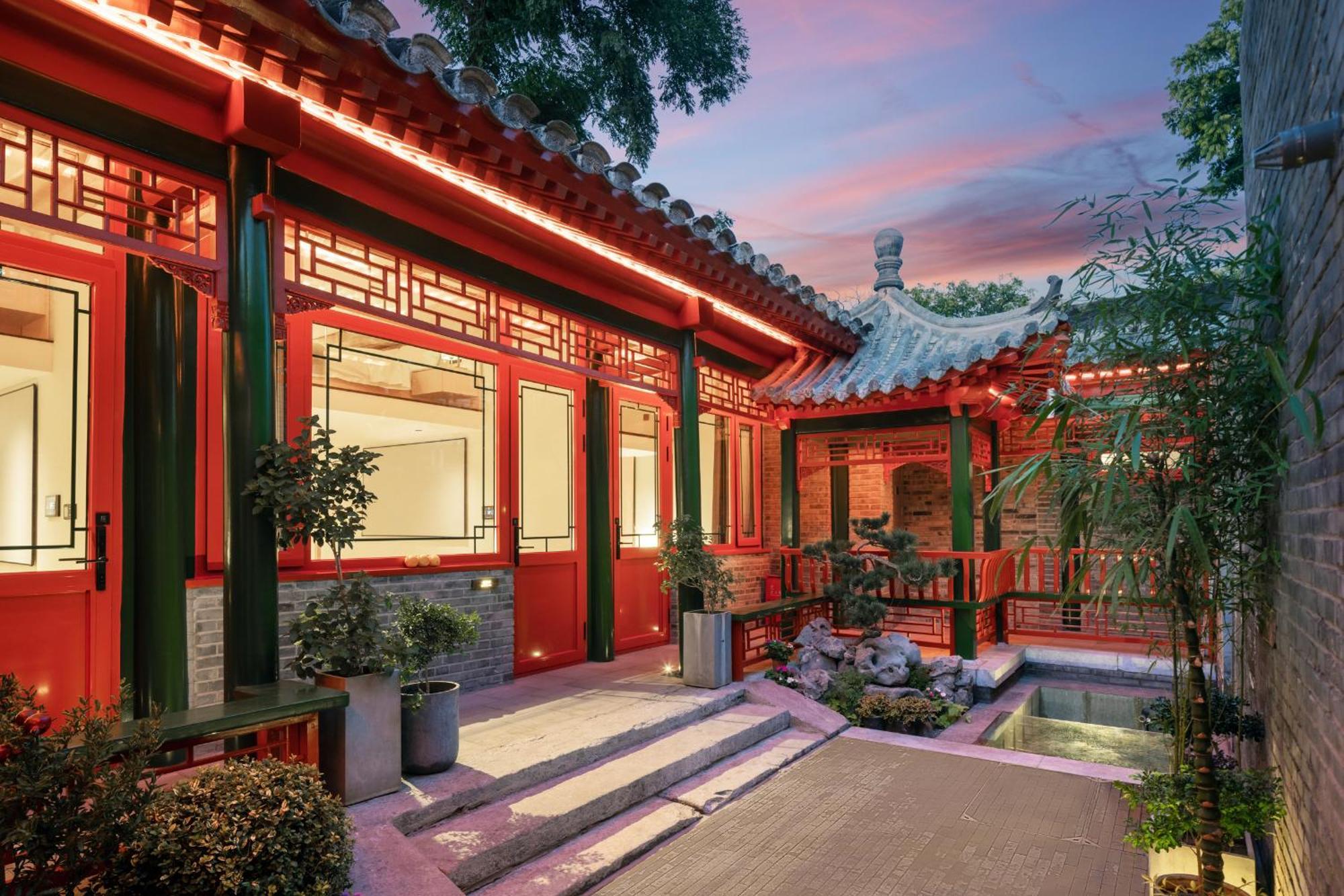Xinxiang Yayuan Beijing Sihe Courtyard With Sky Garden Terrace Near Tiananmen Square Forbidden City Wangfujing Pedestrian Street And The Subway Kültér fotó