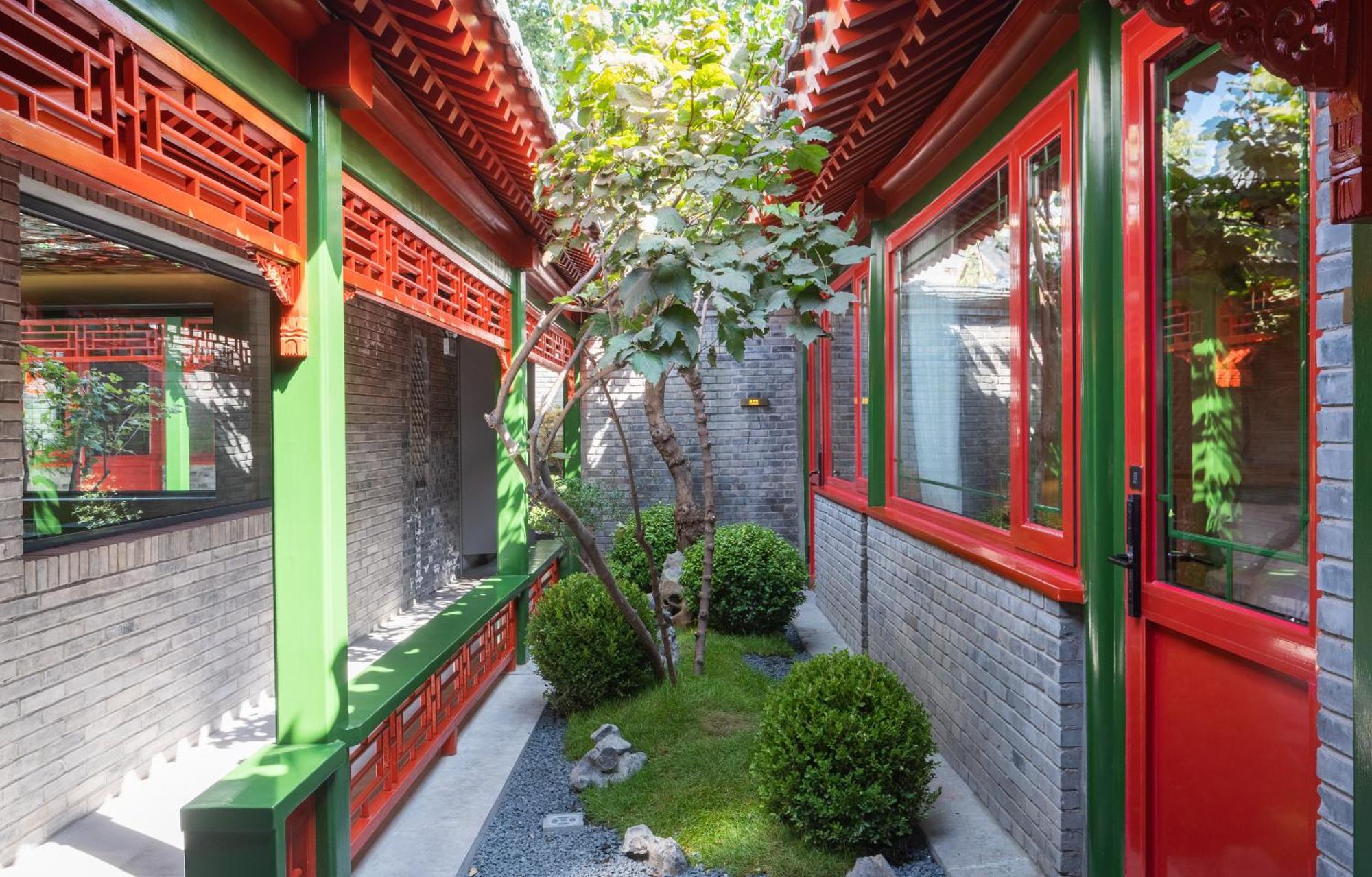 Xinxiang Yayuan Beijing Sihe Courtyard With Sky Garden Terrace Near Tiananmen Square Forbidden City Wangfujing Pedestrian Street And The Subway Kültér fotó