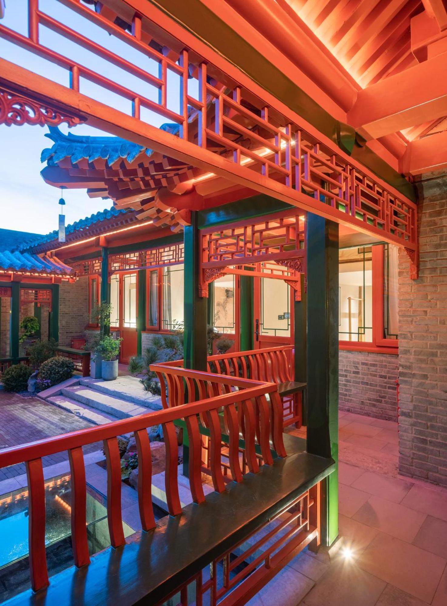 Xinxiang Yayuan Beijing Sihe Courtyard With Sky Garden Terrace Near Tiananmen Square Forbidden City Wangfujing Pedestrian Street And The Subway Kültér fotó