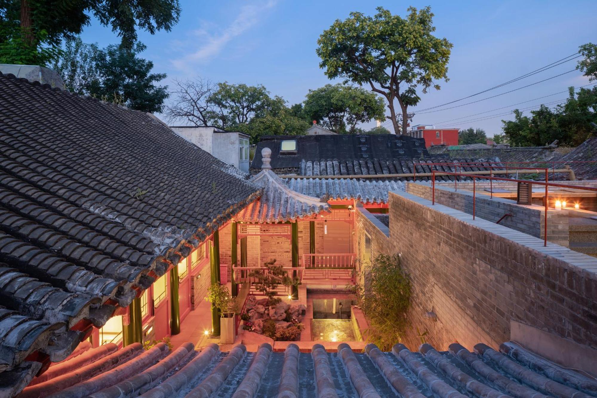 Xinxiang Yayuan Beijing Sihe Courtyard With Sky Garden Terrace Near Tiananmen Square Forbidden City Wangfujing Pedestrian Street And The Subway Kültér fotó